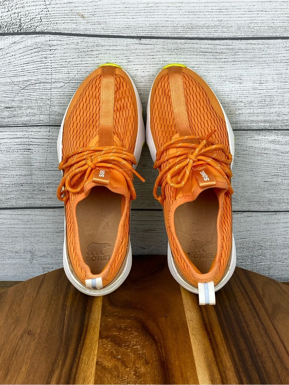 Sorel Kinetic Impact II Lace Up Sneaker Orange Yellow Women’s Shoe Size 8.5